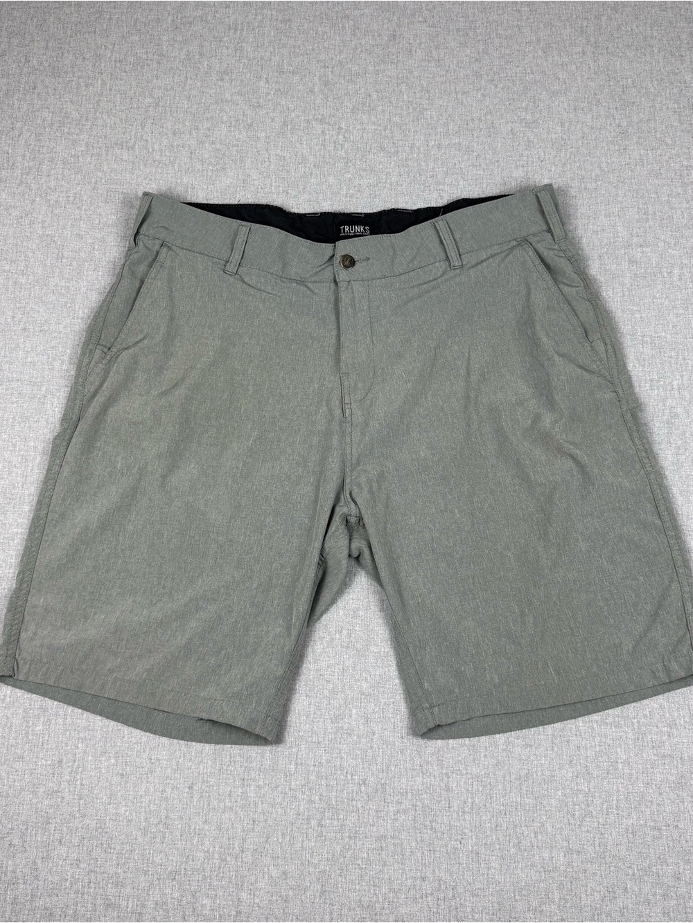 Trunks Surf & Swim Men's Hybrid Shorts 38 Gray Stretch Quick Dry